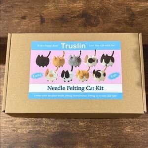 Needle Felting Cat Kit - Multicolor